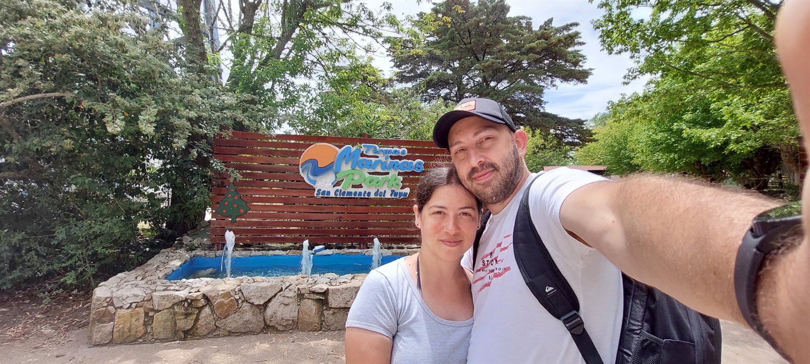 Yanina y Mauro en un viaje
